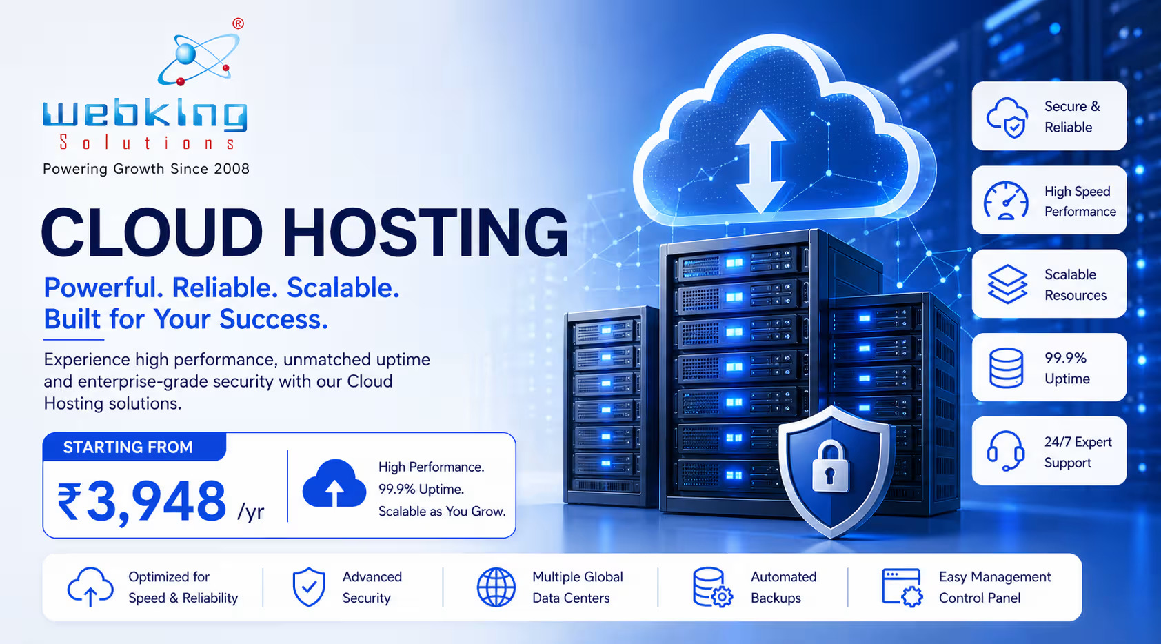Cloud Hosting USA | NVMe SSD + Free cPanel from $42/year – Webking ...