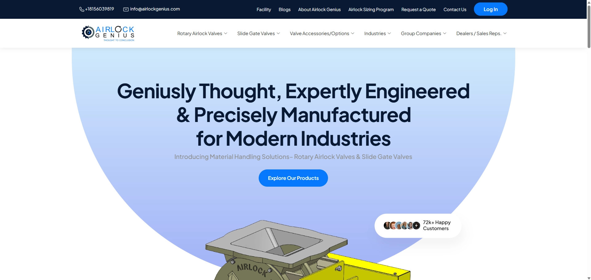 Airlock Genius Industrial Website