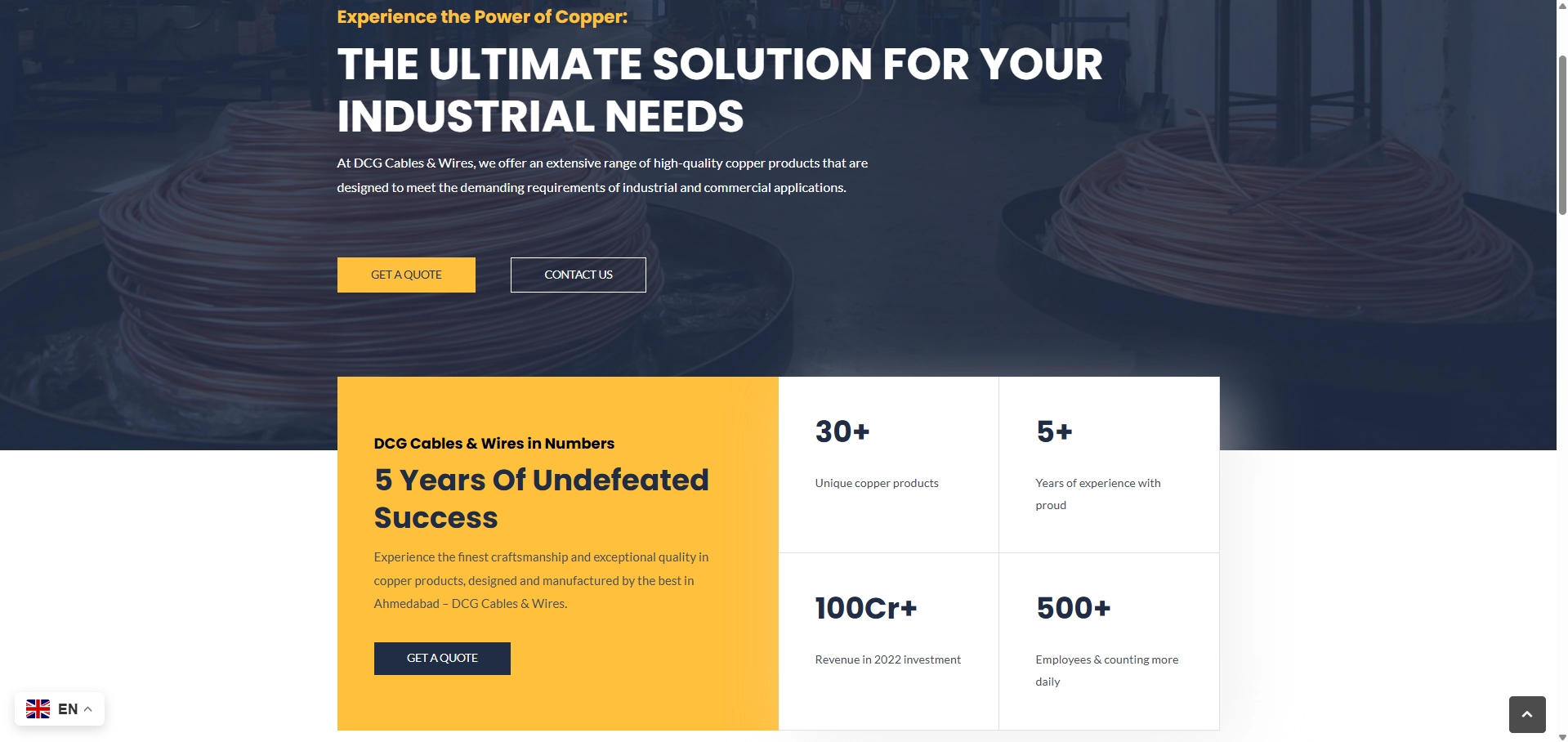 DCG Cables and Wires Website