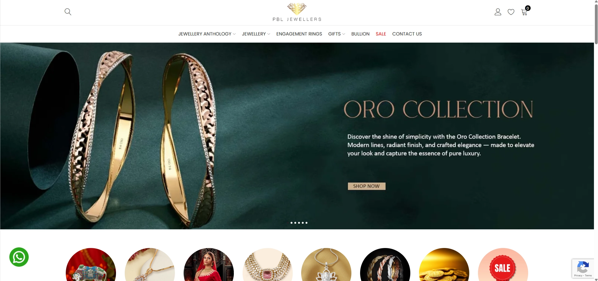 PBL Jewellers Ecommerce Website