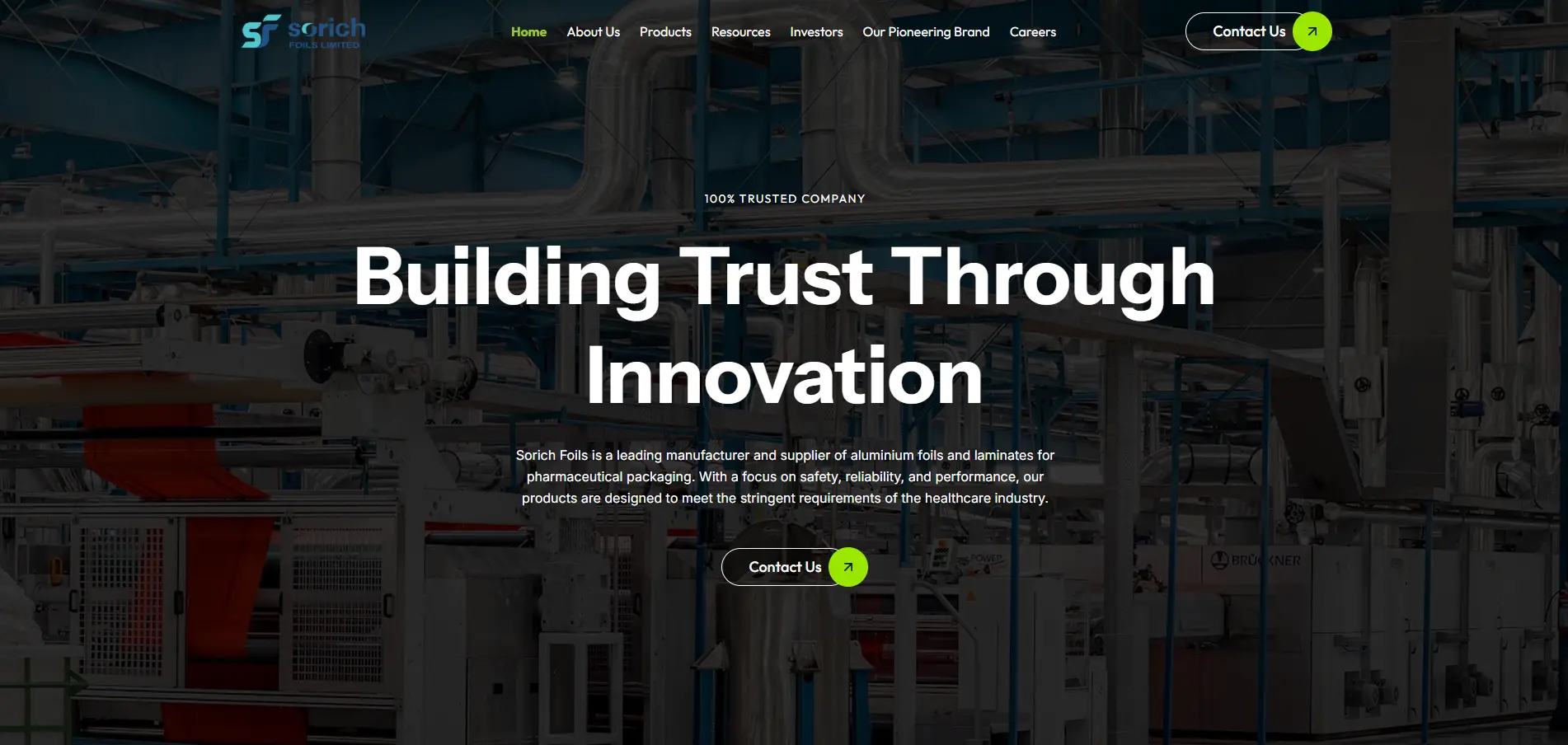 Sorich Foils Limited Website